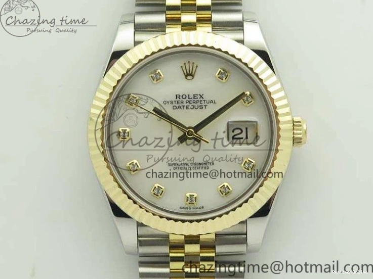 0210 DateJust II 41mm 14K YG Wrapped BP Maker Best Edition White MOP Dial On Jubilee Bracelet A Versatile 3476